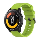 Xiaomi Watch S1 Active ve Watch Color 2 Uyumlu Limon Yeşili Silikon Saat Kayışı - 4
