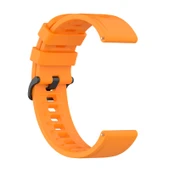 Xiaomi Watch S1 Active ve Watch Color 2 Uyumlu Turuncu Silikon Saat Kayışı - 3