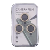 iPhone 12 Pro Max Kamera Lens Koruyucu Halkası 9H Sertlik Altın - 4