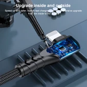 A6 PD 20W USB-C Tip C to 8 Pin Dirsekli Veri Kablosu iPhone iPad Siyah 1 Metre - 6