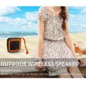New Rixing NR-103 Mini TWS Bluetooth Hoparlör Kırmızı İpli - 8