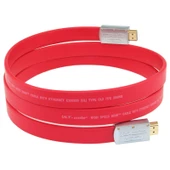 ULT-unite 4K Ultra HD Altın Kaplama HDMI - HDMI Düz Kablo 10 Metre Kırmızı - 3