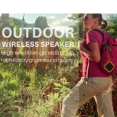 New Rixing NR-103 Mini TWS Bluetooth Hoparlör Siyah Askılı - 7