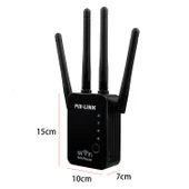 Kablosuz Akıllı WiFi Router Tekrarlayıcı 4 Antenli Beyaz US Priz - 3