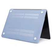 MacBook Pro 16.2 inç A2485 2021 2023 Uyumlu Mat Mavi Laptop Koruyucu Kılıf - 4