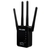 Kablosuz Akıllı WiFi Router Tekrarlayıcı 4 Antenli Siyah UK Priz - 2