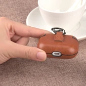 Apple AirPods Pro Kablosuz Kulaklık İçin Siyah Deri Koruyucu Kılıf ve Kanca - 4