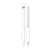 Apple Pencil 1 ve 2 Uyumlu Beyaz Silikon Koruyucu Kapak - 1