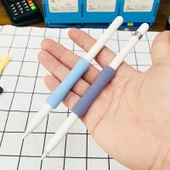 Apple Pencil 1 ve 2 Uyumlu Silikon Koruyucu Kılıf Lavanta Rengi - 6