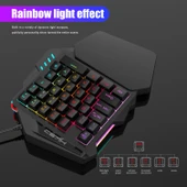 HXSJ P8 V100 J900 Tek El Klavye Programlanabilir Oyun Faresi ve Dönüştürücü Seti - 5
