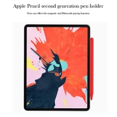 Apple Pencil 2 Uyumlu Sarı Silikon Kalem Kılıfı Seti 3 in 1 - 6