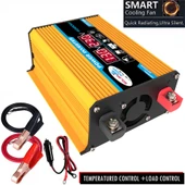 Tang II Nesil 12V den 220V ye 4000W Modifiye Kare Dalga Araç Güç İnvertörü Sarı - 2