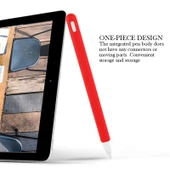 Apple Pencil 2 Uyumlu Sarı Silikon Kalem Kılıfı Seti 3 in 1 - 7