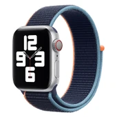 Apple Watch Spor Loop Kayış Koyu Lacivert 42mm-49mm Uyumlu - 1