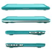 MacBook Pro Retina 15.4 inç A1398 Uyumlu Gökyüzü Mavisi İki Renkli TPU PC Darbeye Dayanıklı Laptop Kılıfı - 3