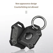 Apple AirTag Uyumlu Turuncu TPU Darbeye Dayanıklı Koruyucu Kılıf Anahtarlık Halkalı - 3