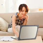 Microsoft Surface Laptop 3 4 13.5 Inç Çelik TPU PC İki Renkli Düşmeye Dayanıklı Laptop Kılıfı Gri - 7