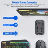 HXSJ P8 V100 J900 Tek El Klavye Programlanabilir Oyun Faresi ve Dönüştürücü Seti - 9