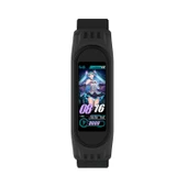 Xiaomi Mi Band 3 4 5 Uyumlu Siyah Twill 8 Şekilli Tokalı Esnek Saat Kayışı - 3