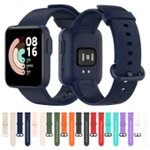 Xiaomi Mi Watch Lite Redmi Watch Silikon Saat Kayışı Koyu Yeşil Tek Boy - 12
