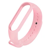 Xiaomi Mi Band 6 Uyumlu Pembe Silikon Saat Kayışı - 1