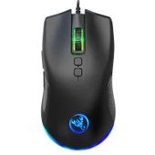 HXSJ A883 Mekanik Kablolu Oyuncu Mouse 7 Tuş 6400 DPI RGB Işıklı - 2