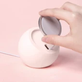 iPhone 12 Serisi Uyumlu Silikon Magsafe Manyetik Şarj Tutucu Pembe - 4