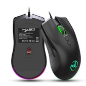 HXSJ A883 Mekanik Kablolu Oyuncu Mouse 7 Tuş 6400 DPI RGB Işıklı - 1