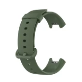 Xiaomi Mi Watch Lite Redmi Watch Silikon Saat Kayışı Koyu Yeşil Tek Boy - 1