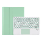 Apple iPad 10.2 2019 2020 Air 2019 Pro 10.5 Inç Uyumlu Bluetooth Klavyeli Deri Kılıf Dokunmatik Kontrol Açık Yeşil - 2