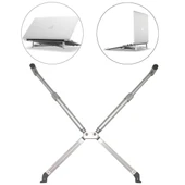 Evrensel Alüminyum Alaşımlı Katlanabilir Yükseklik Uzatıcı Laptop ve Tablet Standı 12-17 İnç - 1