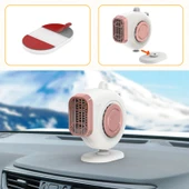 Taşınabilir Araba Gösterge Paneli Elektrikli Isıtıcı Kış Buz Çözücü 24V Pembe - 6
