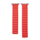 Apple Watch Deri Loop Kordon Kırmızı 38mm 40mm 41mm Uyumlu - 2