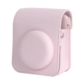 FUJIFILM Instax Mini 12 Deri Kamera Çantası Omuz Askılı Pembe - 4