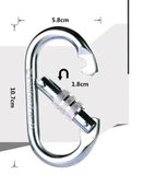 Otomatik Kilitli Oval Çelik Karabina CE Belgeli - 4