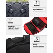 INDEPMAN DL-B012 Taşınabilir Outdoor Spor Sırt Çantası Kamera Çantası Yeşil 27.5x12.5x34 cm - 5