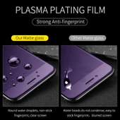 iPhone XS Max Uyumlu AG Mat Anti Mavi Işık Tam Kaplama Temperli Cam - 4