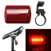 7 Modlu 5 Ledli Bisiklet Arka Stop İkaz Lambası Işığı - 2