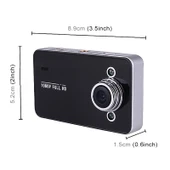 K6000 2.3 İnç 90 Derece Geniş Açı Full HD 720P Araç Kamerası TF Kart Destekli 32GB Maksimum Hareket Algılama 2 Gece Görüş Işığı - 5