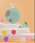 6 Başlıklı Pilli Yenidoğan Bebek Çocuk Yetişkin El Ayak Tırnak Törpüsü Manikür Seti - 4