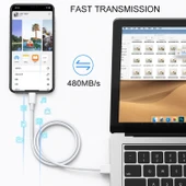 1 Metre Beyaz USB Veri Senkronizasyon ve Şarj Kablosu - 6