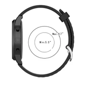 22mm Gri Dokulu Silikon Saat Kayışı Fossil Hybrid Smartwatch HR Erkek Gen 4 Explorist HR Spor Model - 5