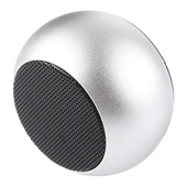 Mini Metal Kablosuz Bluetooth Hoparlör Gümüş Led Gösterge Eller Serbest - 4