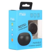 Mini Metal Kablosuz Bluetooth Hoparlör Gümüş Led Gösterge Eller Serbest - 7