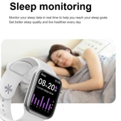 T900 PRO MAX L 1.92 İnç Büyük Ekran Beyaz Su Geçirmez Akıllı Saat Nabız Kan Basıncı Oksijen Çoklu Spor Modları - 12