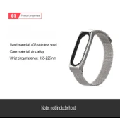 Mijobs Milan CS Metal Manyetik Saat Kordonu Xiaomi Mi Band 3 4 5 6 Gül Altın - 4