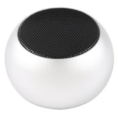 Mini Metal Kablosuz Bluetooth Hoparlör Gümüş Led Gösterge Eller Serbest - 2