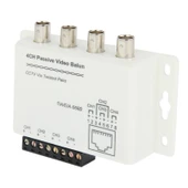 4 Kanal Pasif UTP Video Balun CCTV için Bükümlü Kablo ile - 1