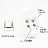 9V Lityum İyon Şarj Cihazı 6F22 Model ABD Prizi - 3
