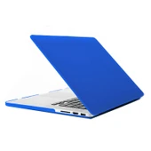 Macbook Pro Retina 13.3 Inç İçin Mavi Mat Sert Plastik Koruyucu Kılıf - 1
